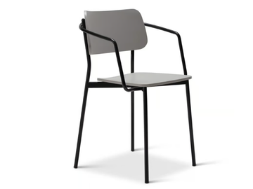 TULA METAL 321-M - Stackable steel chair with armrests by Origins 1971 - view 2